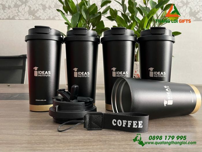 Ly Giữ Nhiệt Coffe 530ml - Khắc Logo Doanh Nghiệp IDEAS Institute