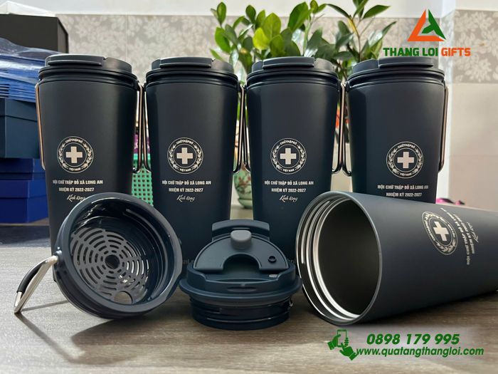 Ly Giữ Nhiệt Lock&Lock LHC4269 540ml - Khắc Logo Hội Chữ Thập Đỏ Việt Nam