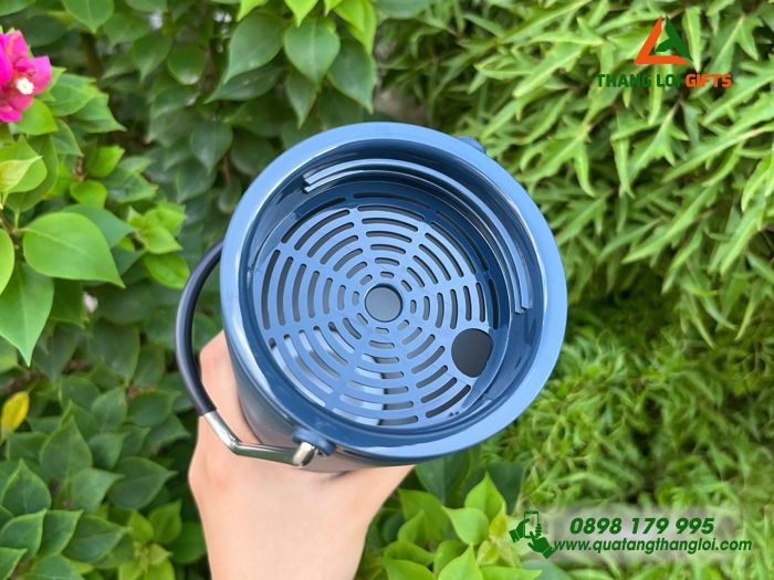 Ly Giữ Nhiệt Lock&Lock LHC4269 Màu Xanh Navy - Khắc Logo Doanh Nghiệp LOTTE WellFood