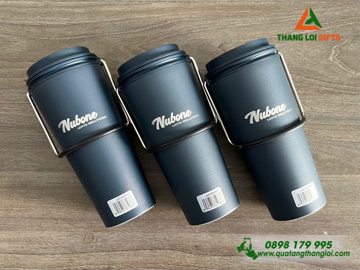 Ly Giữ Nhiệt Lock&Lock LHC4269 Màu Xanh Navy - Khắc Logo Doanh Nghiệp LOTTE WellFood