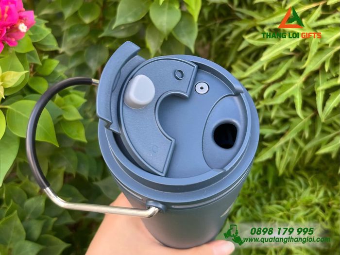 Ly Giữ Nhiệt Lock&Lock LHC4269 Màu Xanh Navy - Khắc Logo Doanh Nghiệp LOTTE WellFood