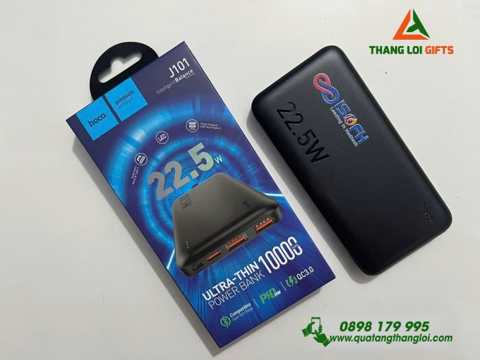 Pin Sạc Dự Phòng HOCO 10.000mAh - In Logo Doanh Nghiệp ISOFH