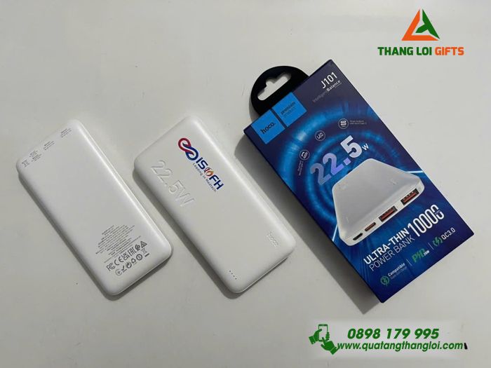 Pin Sạc Dự Phòng HOCO 10.000mAh - In Logo Doanh Nghiệp ISOFH