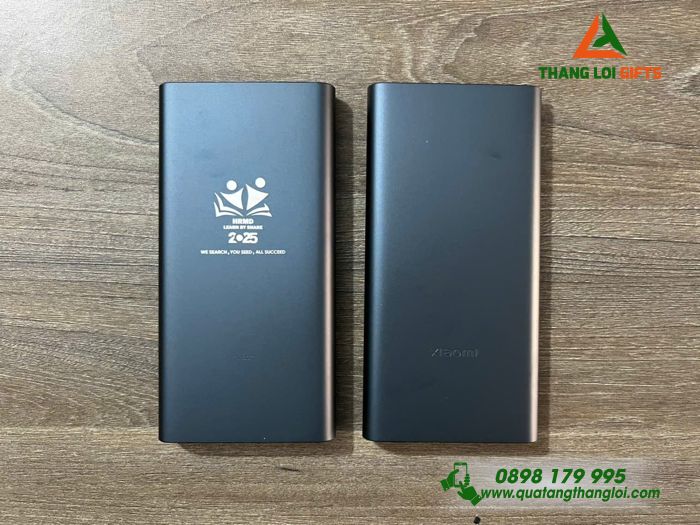 Pin Sạc Dự Phòng Xiaomi 10.000mAh - Khắc Logo HRMD Làm Quà Tặng Nhân Viên