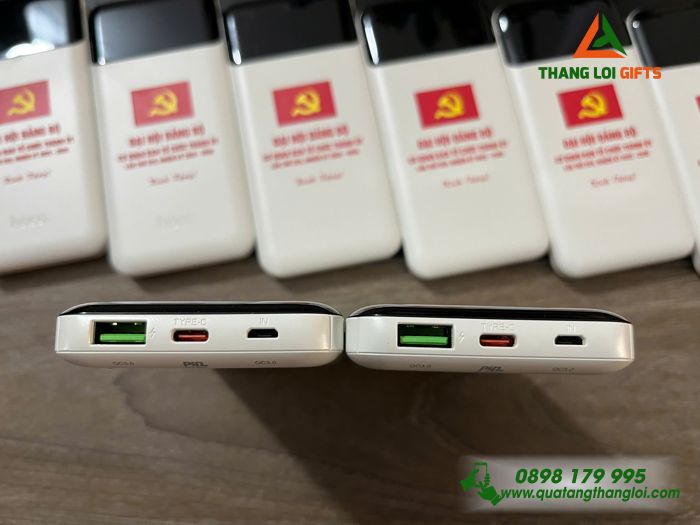 Pin Sạc Dự Phòng Hoco 10.000mAh - In Logo Đảng Cộng Sản Việt Nam