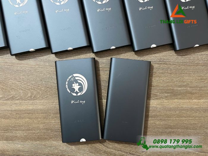 Pin Sạc Dự Phòng Xiaomi 10.000mAh - Khắc Logo Trường Mầm Non 19/5 Quận 8