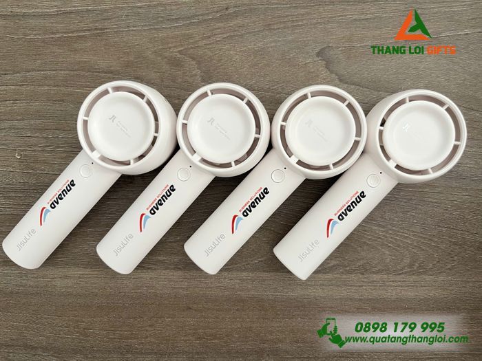 Quạt Cầm Tay Mini JISULIFE Màu Trắng - In Logo Doanh Nghiệp Avenue