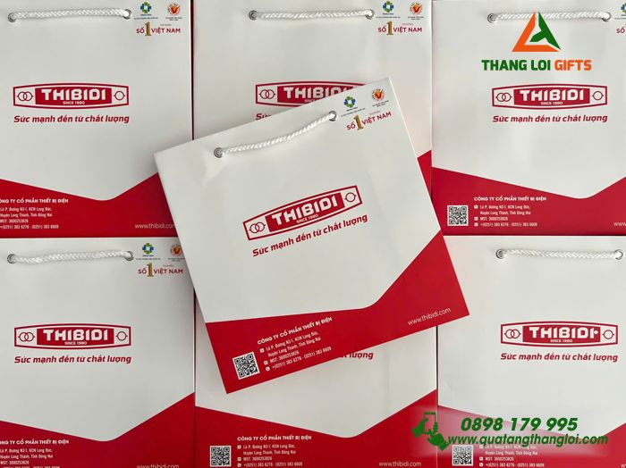 Túi Xách Giấy Couche 150 Cao Cấp - In Logo Doanh Nghiệp THIBIDI