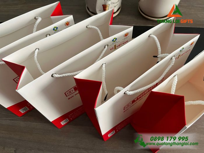 Túi Xách Giấy Couche 150 Cao Cấp - In Logo Doanh Nghiệp THIBIDI
