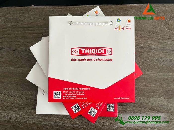 Túi Xách Giấy Couche 150 Cao Cấp - In Logo Doanh Nghiệp THIBIDI
