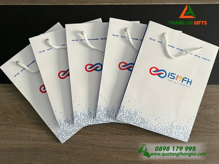 Túi Giấy Couche Cao Cấp - In Logo Quảng Cáo Doanh Nghiệp ISOFH