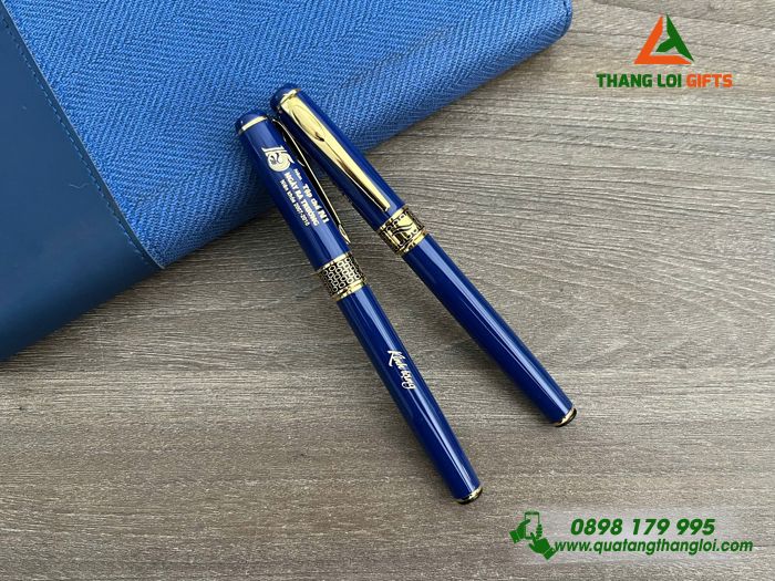 Bút Ký Kim Loại Khoen Hình Tổ Ong - Khắc Logo 15 Năm Ngày Ra Trường