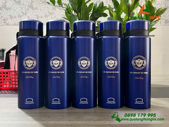 Bình Giữ Nhiệt Lock&Lock LHC6180 800ml - Khắc Logo Hải Quan Việt Nam