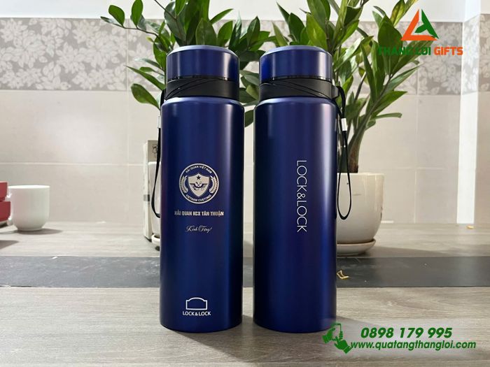 Bình Giữ Nhiệt Lock&Lock LHC6180 800ml - Khắc Logo Hải Quan Việt Nam