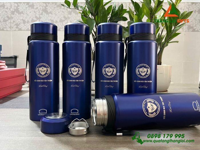Bình Giữ Nhiệt Lock&Lock LHC6180 800ml - Khắc Logo Hải Quan Việt Nam