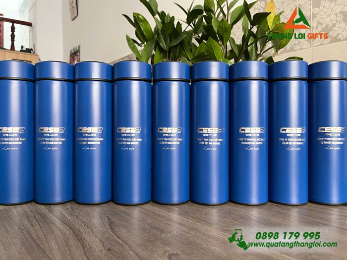 Bình Giữ Nhiệt Màu Xanh 500ml - Khắc Logo Doanh Nghiệp CESE2