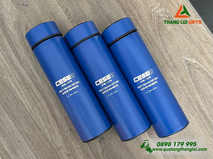 Bình Giữ Nhiệt Màu Xanh 500ml - Khắc Logo Doanh Nghiệp CESE2