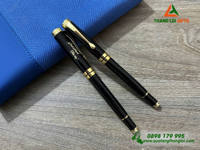 Bút Ký Kim Loại Nắp Đẩy - Khắc Tên Làm Quà Tặng
