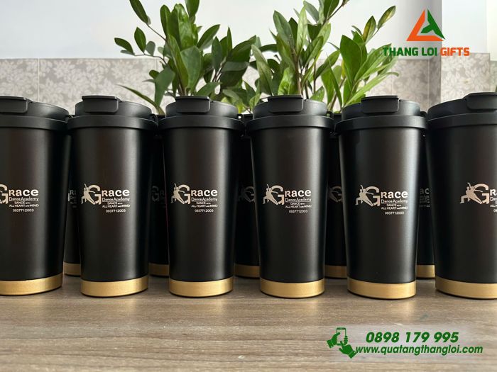 Ly Giữ Nhiệt Coffe 530ml - Khắc Logo Doanh Nghiệp Grace Dance