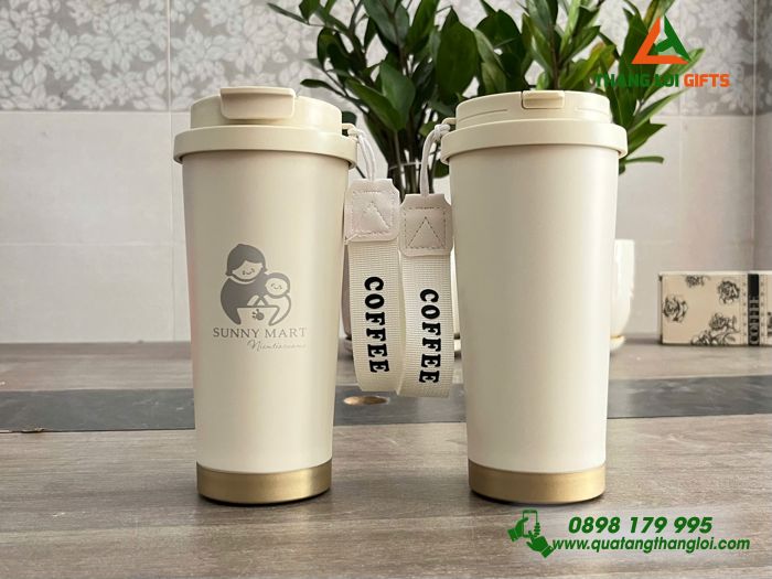 Ly Giữ Nhiệt Coffe 530ml - Khắc Logo Cửa Hàng SUNNY MART