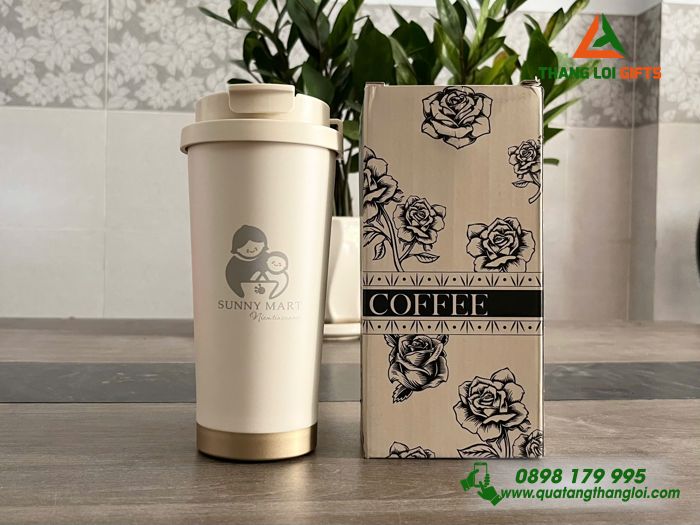 Ly Giữ Nhiệt Coffe 530ml - Khắc Logo Cửa Hàng SUNNY MART