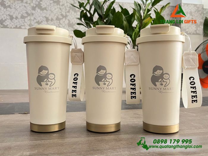 Ly Giữ Nhiệt Coffe 530ml - Khắc Logo Cửa Hàng SUNNY MART
