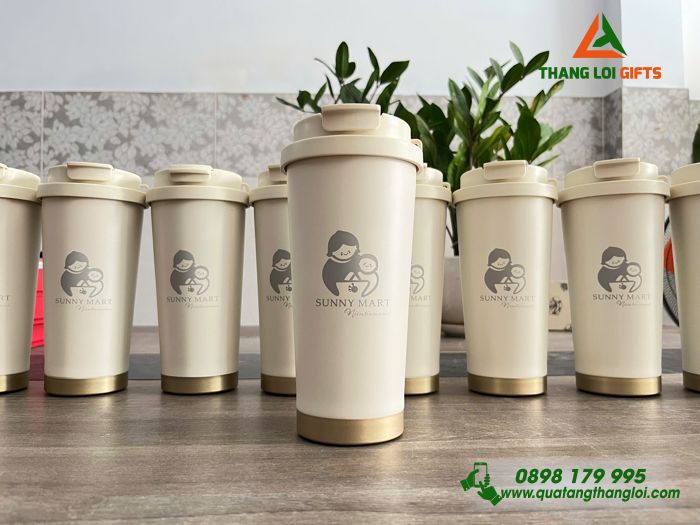 Ly Giữ Nhiệt Coffe 530ml - Khắc Logo Cửa Hàng SUNNY MART