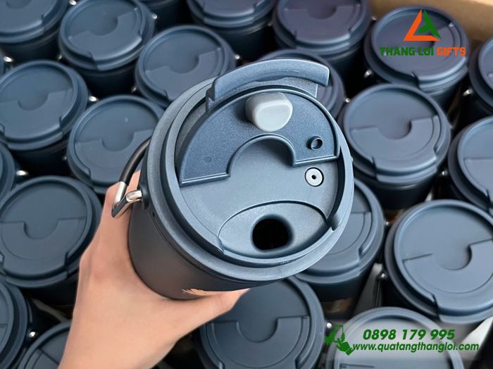 Ly Giữ Nhiệt Lock&Lock LHC4269 - In Khắc Logo Chi Bộ Công An Phường Tân Hưng Thuận