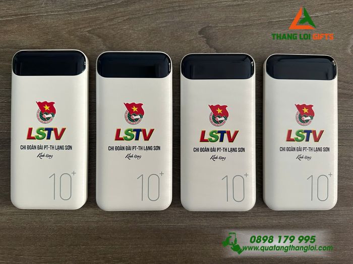 Pin Sạc Dự Phòng WK Design 161 10.000mAh - In Logo LSTV Đài PT-TH Lạng Sơn
