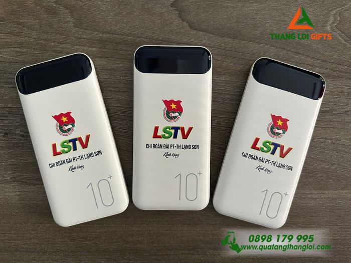 Pin Sạc Dự Phòng WK Design 161 10.000mAh - In Logo LSTV Đài PT-TH Lạng Sơn