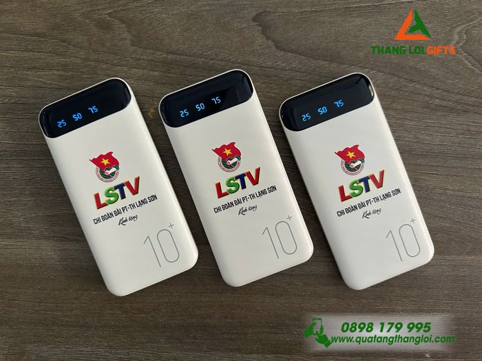 Pin Sạc Dự Phòng WK Design 161 10.000mAh - In Logo LSTV Đài PT-TH Lạng Sơn
