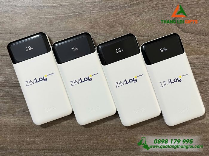Pin Sạc Dự Phòng HOCO 10.000mAh - In Logo Doanh Nghiệp ZIMLog Việt Nam