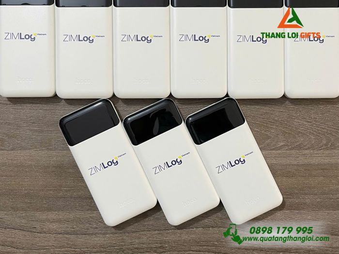 Pin Sạc Dự Phòng HOCO 10.000mAh - In Logo Doanh Nghiệp ZIMLog Việt Nam
