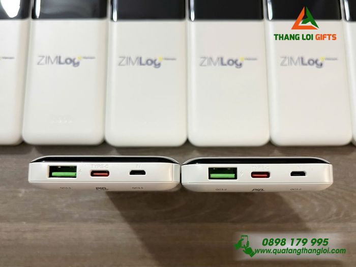 Pin Sạc Dự Phòng HOCO 10.000mAh - In Logo Doanh Nghiệp ZIMLog Việt Nam