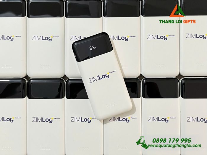 Pin Sạc Dự Phòng HOCO 10.000mAh - In Logo Doanh Nghiệp ZIMLog Việt Nam