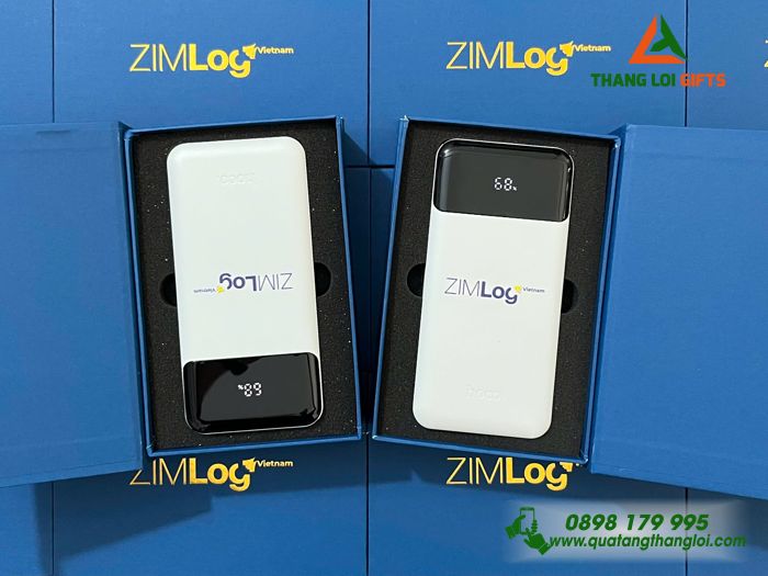 Pin Sạc Dự Phòng HOCO 10.000mAh - In Logo Doanh Nghiệp ZIMLog Việt Nam