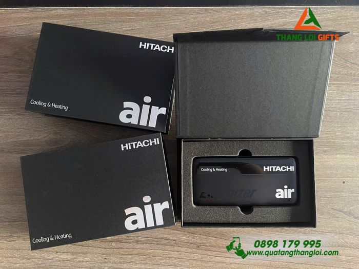 Pin Sạc Dự Phòng Energizer Màu Đen 10.000mAh - In Logo Doanh Nghiệp HITACHI air