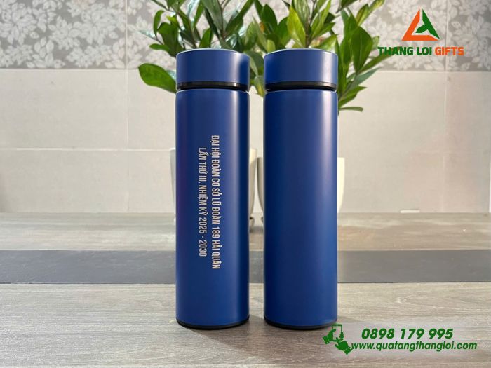 Bình Giữ Nhiệt Màu Xanh - Khắc Tên Đoàn Cơ Sở Lữ Đoàn 189 Hải Quân