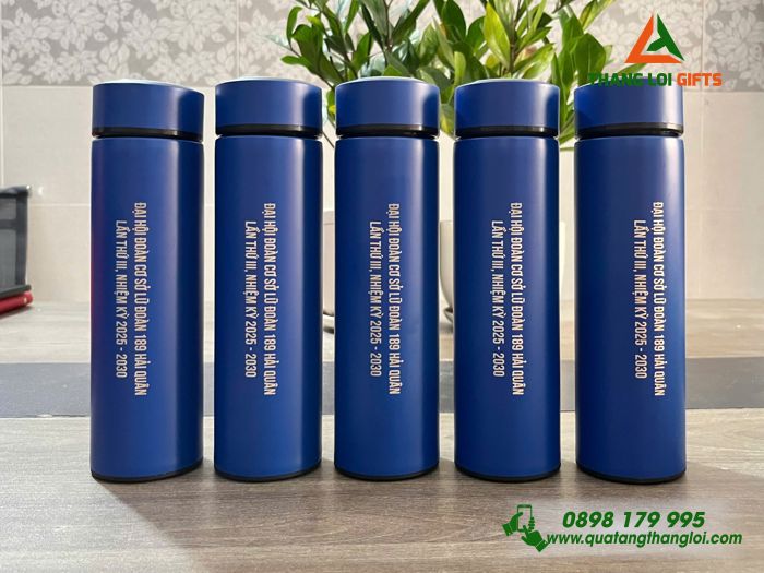Bình Giữ Nhiệt Màu Xanh - Khắc Tên Đoàn Cơ Sở Lữ Đoàn 189 Hải Quân