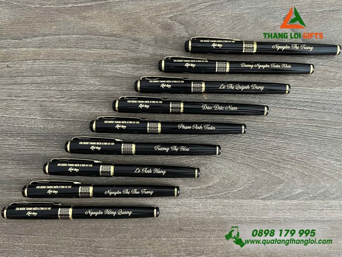Bút Ký Kim Loại Khoen Hình Tổ Ong  - Khắc Tên Chi Đoàn Thanh Niên Kiểm Toán Nhà Nước Khu Vực