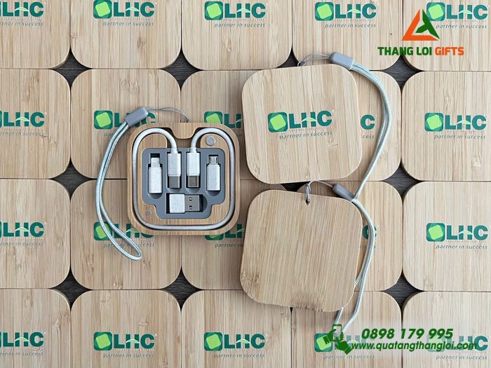 Cáp Sạc Đa Năng 5in1 - In Logo Doanh Nghiệp Long Hậu LHC