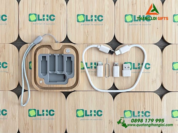 Cáp Sạc Đa Năng 5in1 - In Logo Doanh Nghiệp Long Hậu LHC