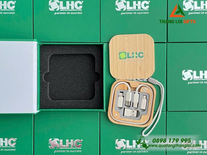 Cáp Sạc Đa Năng 5in1 - In Logo Doanh Nghiệp Long Hậu LHC