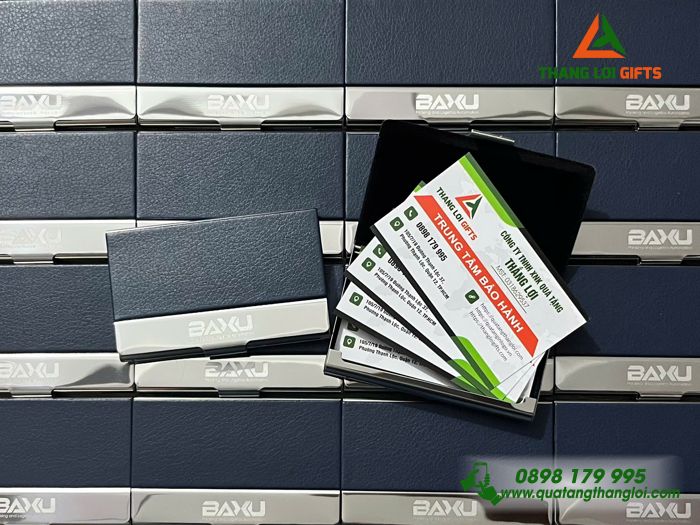 Hộp Đựng Namecard Vuông - Khắc Logo Doanh Nghiệp BAXU