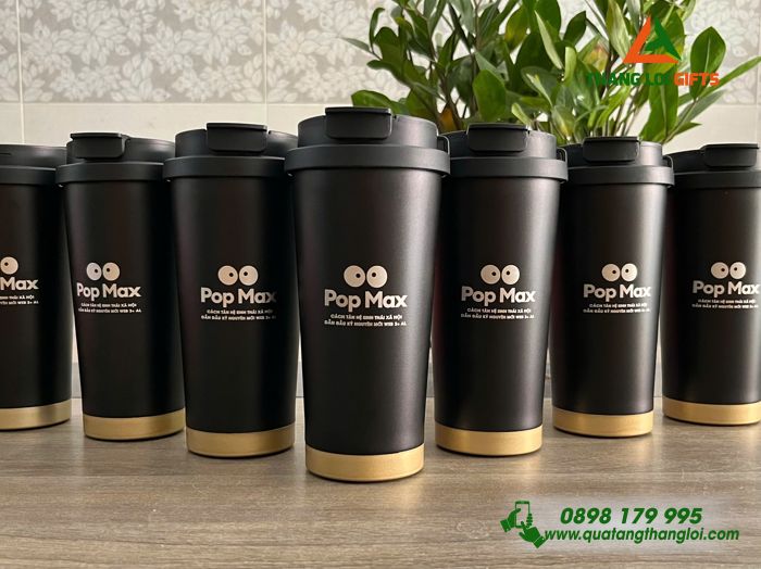 Ly Giữ Nhiệt Coffe 530ml - Khắc Logo Pop Max 