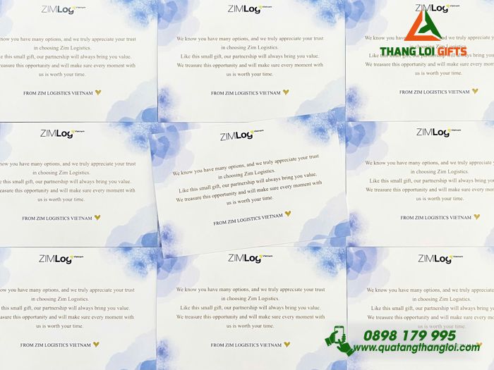 Thiệp Giấy - In Logo Doanh Nghiệp ZIMLog