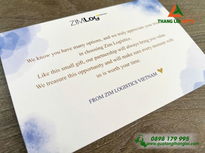 Thiệp Giấy - In Logo Doanh Nghiệp ZIMLog
