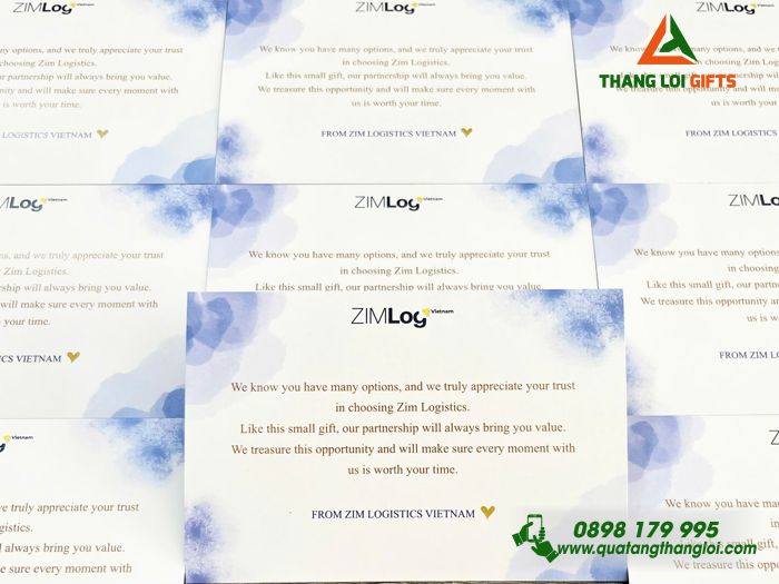 Thiệp Giấy - In Logo Doanh Nghiệp ZIMLog