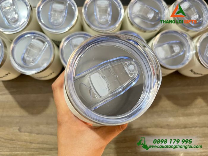 Ly Giữ Nhiệt Mini 350ml Màu Trắng - In Logo Doanh Nghiệp Logitech