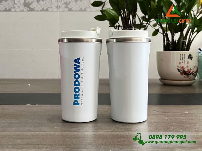 Ly Giữ Nhiệt Màu Trắng 510ml - In Logo Doanh Nghiệp PRODOWA